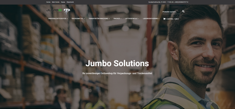 Webseite Jumbo Solutions